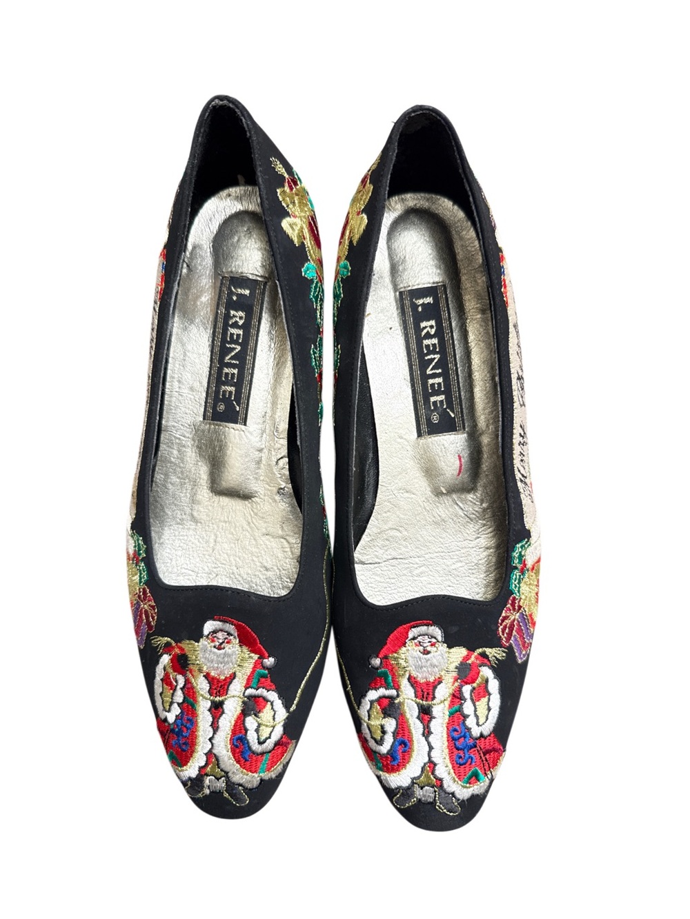 J. RENEE BLACK VELVET CHRISTMAS FLATS - Picture 2 of 6